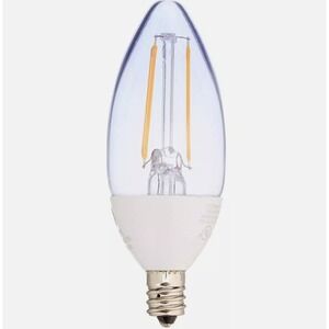 GE Reveal Dimmable Candelabra Base‎ BC Shape LED Light Bulb 240 Lumens 3w